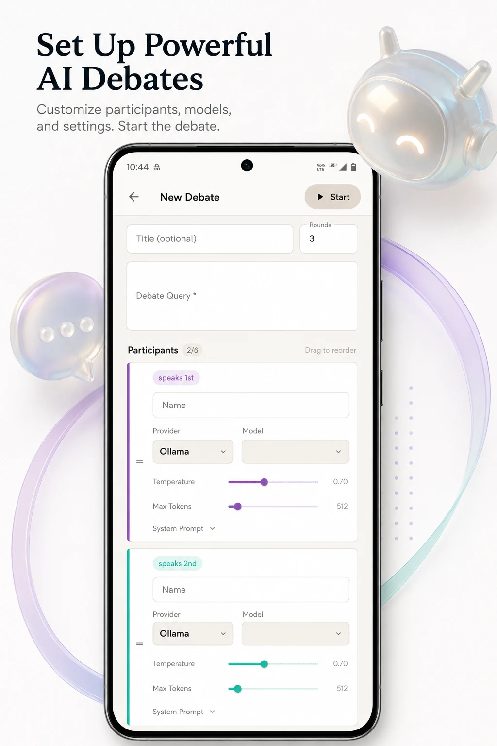 AnyLLM: AI Chat Client screenshot