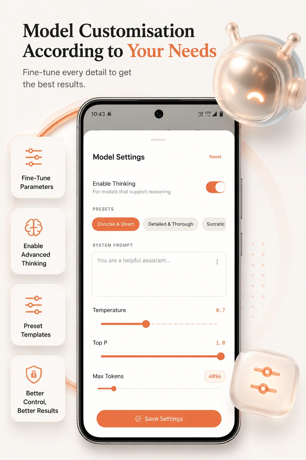 AnyLLM: AI Chat Client screenshot